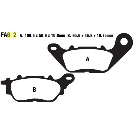 Pastiglie Freno Sinterizzate Yamaha YZF-R3 320 A ABS 
