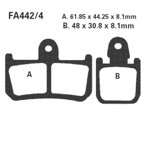 Pastiglie Freno Sinterizzate Yamaha MT-01 1700 - YZF-R1 1000 