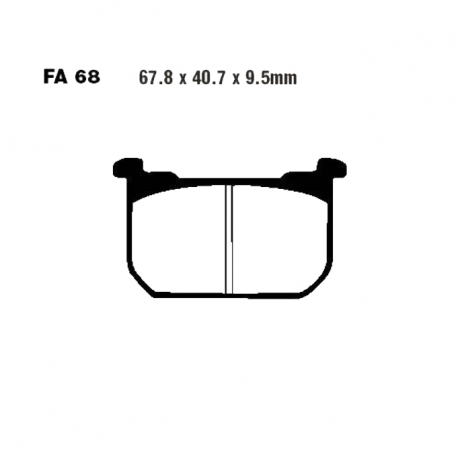 Pastiglie Freno Sinterizzate Kawasaki GPZ 1100 - GT 750 - Z 440