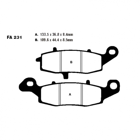 Pastiglie Freno Semi Sinter Kawasaki - Suzuki - CFMOTO