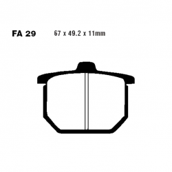 Pastiglie Freno Semi Sinter Honda CX 500 - GL 1000 Z Goldwing