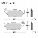 Pastiglie Freno Sinterizzate MBK - Yamaha