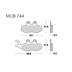 Pastiglie Freno Sinterizzate Aprilia - Derbi - Gilera - Piaggio