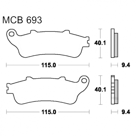 Pastiglie Freno Sinterizzate Honda FES 125 - FES 250 Foresight 