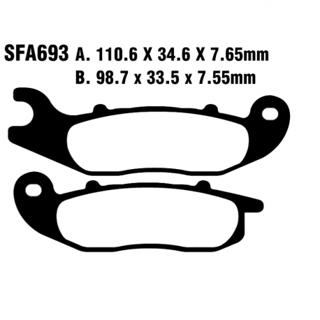 Pastiglie Freno Sinterizzate Piaggio Liberty 150 ie S IGET 3V ABS 