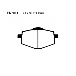 Pastiglie Freno Sinterizzate Italjet - Malaguti - MBK - Yamaha