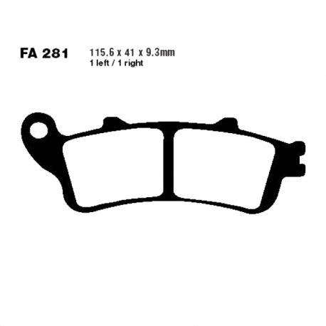 Pastiglie Freno Honda FES 125 Pantheon - FJS 600 