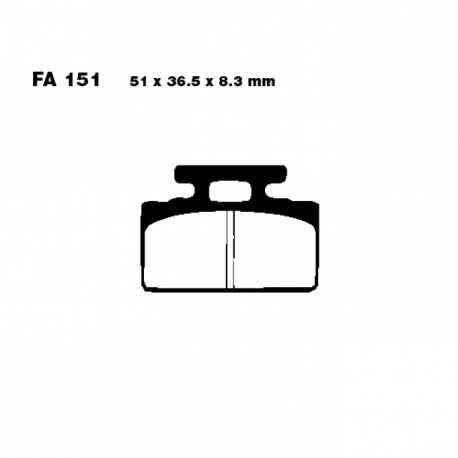 Pastiglie Freno SYM DD 25 - Tonik 110 - Pure 50 