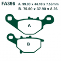 Pastiglie Freno Sinterizzate Suzuki AN 125 - UK 110 NE Address