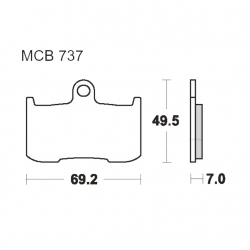 Pastiglie Freno In Carbonio Kawasaki - Suzuki - Triumph