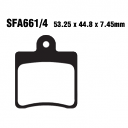Pastiglie Freno In Carbonio Daelim Freewing 125 S2 Fi - S3 125 Fi
