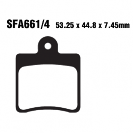 Pastiglie Freno In Carbonio Daelim Freewing 125 S2 Fi - S3 125 Fi 