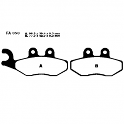 Pastiglie Freno In Carbonio Vespa - Piaggio - Gilera - Aprilia