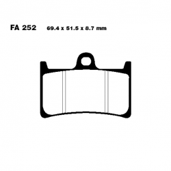 Pastiglie Freno In Carbonio Yamaha XP 500 Tmax - XP 530 Tmax