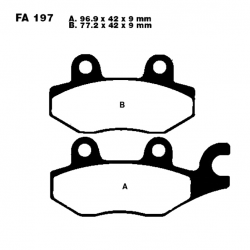 Pastiglie Freno In Carbonio Benelli - Keeway - Suzuki - Kymco