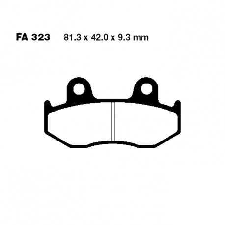Pastiglie Freno In Carbonio Honda NES 125 @ - PES 125 PS i 