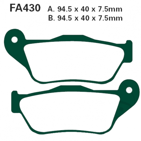 Pastiglie Freno In Carbonio MBK - Yamaha