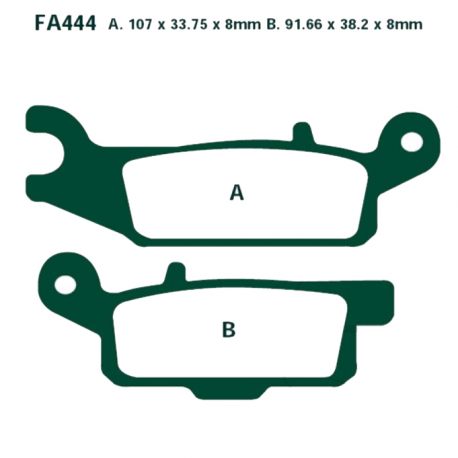 Pastiglie Freno Sinterizzate Yamaha YFM 250 RX - YFM 550 