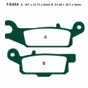 Pastiglie Freno Sinterizzate Yamaha YFM 250 RX - YFM 550