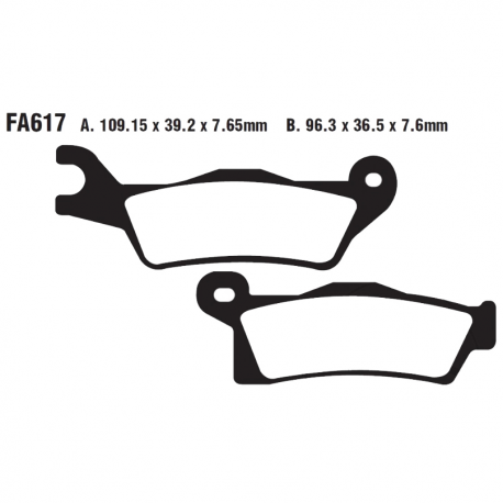 Pastiglie Freno Sinterizzate CAN-AM Outlander 800 R - Outlander 1000 