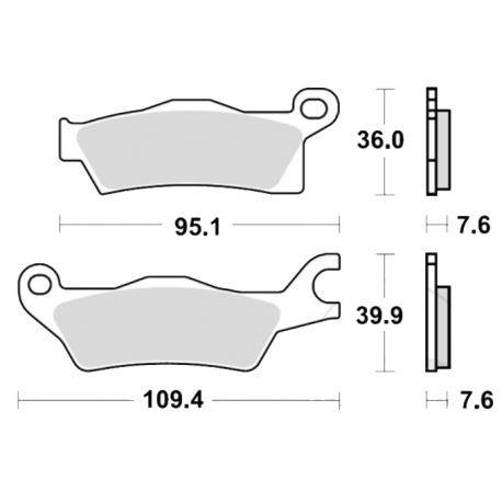 Pastiglie Freno Sinterizzate CAN-AM Outlander 450 L - Outlander 500 