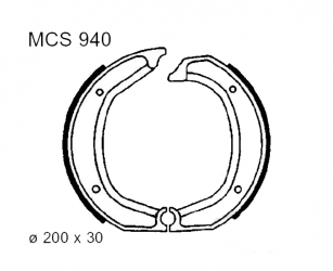 Ganasce Freno BMW R 45 N - R 60 /7 - R 80 /7S