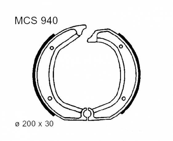 Ganasce Freno BMW R 45 N - R 60 /7 - R 80 /7S 