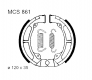 Ganasce Freno Kawasaki KE 175 D - KLR 250 D - KL 250 A 
