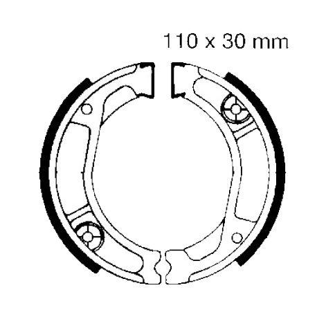 Ganasce Freno Honda NX 250 - XL 250 S - XR 250 R 