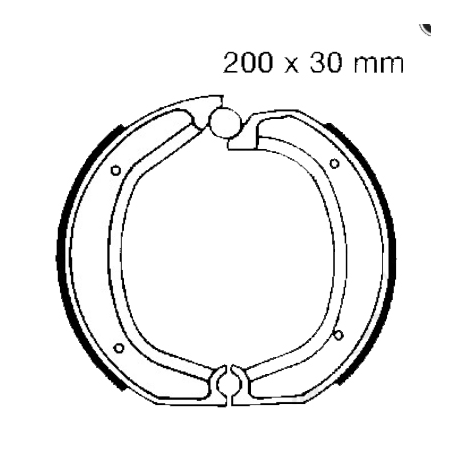 Ganasce Freno BMW R 45 N - R 60 /5 - R 75 /5 - R 80 /7S 