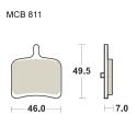 Pastiglie Freno Sinterizzate Buell CR 1125 ie - R 1125 ie