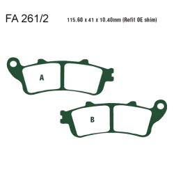 Pastiglie Freno Sinterizzate Honda GL 1800 A Goldwing ABS