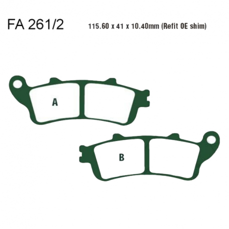 Pastiglie Freno Sinterizzate Honda GL 1800 A Goldwing ABS