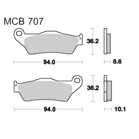 Pastiglie Freno BMW K 1200 R 55 inch rim - K 1300 R 55 inch rim 