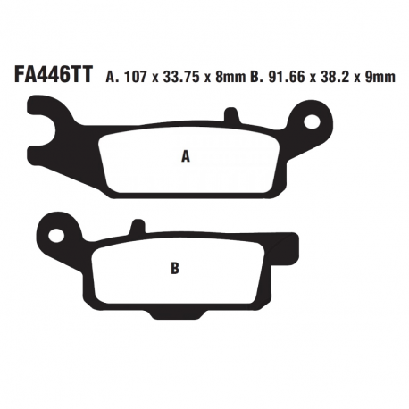 Pastiglie Freno Yamaha YFM 550 FWA FGY Grizzly 