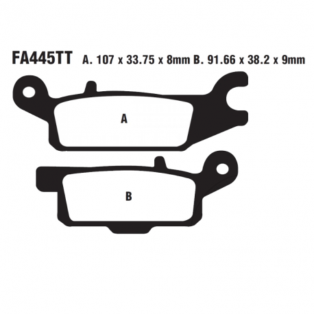 Pastiglie Freno Yamaha YFM 700 FWAD FGPW Grizzly EPS 