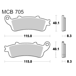 Pastiglie Freno Sinterizzate Honda CB 1100 SF X-11 - NT 700 V