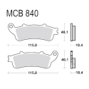 Pastiglie Freno Sinterizzate Honda GL 1800 A Goldwing ABS