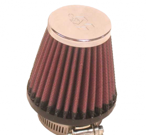 FILTRO ARIA RACING UNI K&N ROTONDO CONICO 48MM CROMATO
