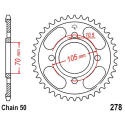 Corona 38 Denti Passo 520 Honda