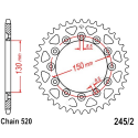 Corona 39 Denti Passo 520 Honda Yamaha - Argento