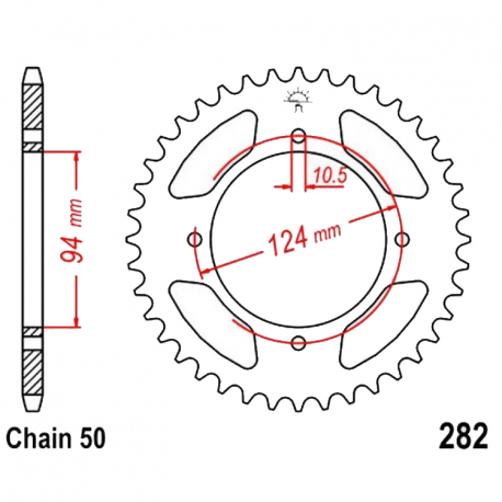 Corona 37 Denti Passo 530 Honda 