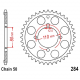 Corona 40 Denti Passo 530 Honda - Argento