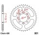 Corona 45 Denti Passo 420 Kawasaki - Suzuki Argento