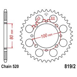 Corona 41 Denti Passo 520 - Suzuki
