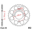Corona 41 Denti Passo 530 Yamaha - Argento