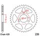 Corona 40 Denti Passo 420 Honda - Nera