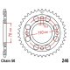 Corona 35 Denti Passo 530 - Honda Argento