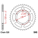 Corona 45 Denti Passo 520 Yamaha