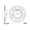 Corona 36 Denti Passo 520 Kymco Argento